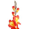 MIECZYK kwiat sztuczny do wazonu GLADIOLA 76 CM pomarańczowa