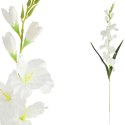 MIECZYK kwiat sztuczny do wazonu GLADIOLA 76 cm biała
