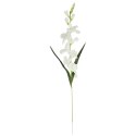 MIECZYK kwiat sztuczny do wazonu GLADIOLA 76 cm biała