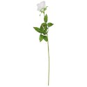 Róża sztuczna pojedynka w pąku kolor biała 68 cm