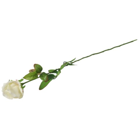 Róża sztuczna pojedynka w pąku kolor jasno-różowy 68 cm