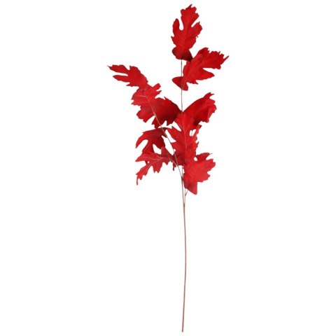 SZTUCZNA GAŁĄZKA JESIENNEGO DĘBU 95 cm do KOMPOZYCJI FLORYSTYCZNYCH kolor czerwony