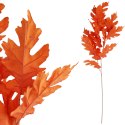 SZTUCZNA GAŁĄZKA JESIENNEGO DĘBU 95 cm do KOMPOZYCJI FLORYSTYCZNYCH kolor pomarańczowy