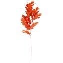 SZTUCZNA GAŁĄZKA JESIENNEGO DĘBU 95 cm do KOMPOZYCJI FLORYSTYCZNYCH kolor pomarańczowy