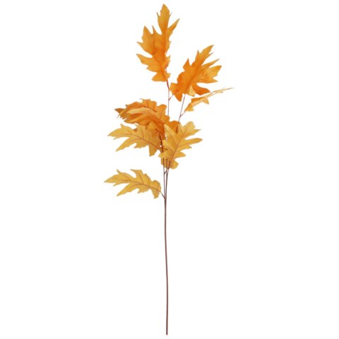 SZTUCZNA GAŁĄZKA JESIENNEGO DĘBU 95 cm do KOMPOZYCJI FLORYSTYCZNYCH kolor żółty