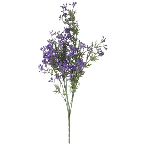 SZTUCZNY bukiet TRAWA dziki koper 43 CM fioletowy