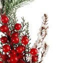 GAŁĄZKA OZDOBNA OŚNIEŻONA Z JARZĘBINĄ ŚWIĘTA STROIK BOŻE NARODZENIE 76 CM