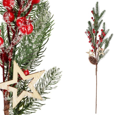 GAŁĄZKA OZDOBNA ŚWIĘTA STROIK BOŻE NARODZENIE GAŁĄZKI SZTUCZNE JARZĘBINA 72 CM