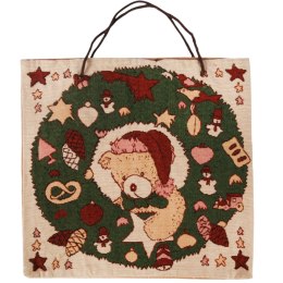 TORBA GOBELINOWA NA PREZENTY 40X38 CM MIŚ