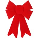 KOKARDA NA CHOINKĘ 20X15cm OZDOBA CZERWONA STROIK DEKORACJA ZAWIESZKA