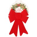 KOKARDA NA CHOINKĘ 20X15cm OZDOBA CZERWONA STROIK DEKORACJA ZAWIESZKA
