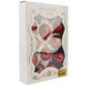 KOMPLET 12 BOMBEK PLASTIKOWYCH 6 cm KOLOR CZERWONY