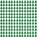 KURTYNA DEKORACYJNA LAMETA 100 CM x 200 CM zielone choinki