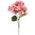 Łososiowy Bukiet Sztucznych Hortensji - 4 Sztuki - Wysokość 50 cm