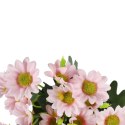 BUKIET JASNO-RÓŻOWYCH MARGARETEK - 5 GAŁĄZEK - SZTUCZNE KWIATY O WYSOKOŚCI 32 CM
