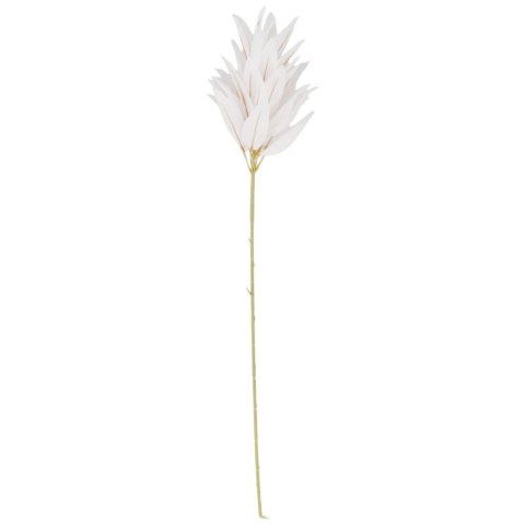 GAŁĄZKA DEKORACYJNA KURKUMA kwiaty sztuczne na DO WAZONU kompozycja kwiaty 84 cm biała