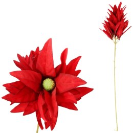 GAŁĄZKA DEKORACYJNA KURKUMA kwiaty sztuczne na DO WAZONU kompozycja kwiaty 84 cm czerwona