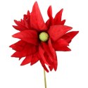 GAŁĄZKA DEKORACYJNA KURKUMA kwiaty sztuczne na DO WAZONU kompozycja kwiaty 84 cm czerwona