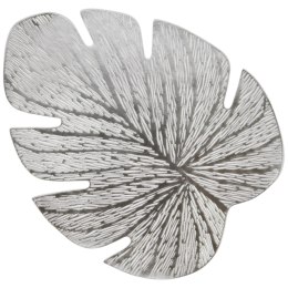 PODKŁADKA MATA NA STÓŁ LIŚĆ LAMINOWANY 46X35 CM SREBRNY