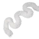 Biały Łańcuch Choinkowy Goliat z Folii Metalizowanej, 7 cm x 2m - Wykończenie dekoracji świątecznej