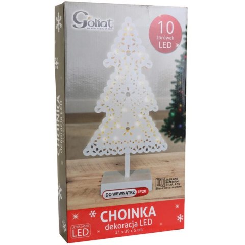 Dekoracja świetlna choinka ażurowa 20 LED [RW-KQ3160/16075]