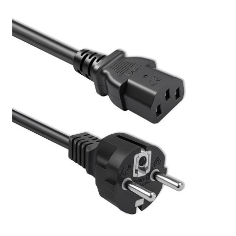 Kabel zasilający Qoltec SCHUKO CEE 7/7 (E/F) | IEC C13 | 3*1.0mm2 | 3m