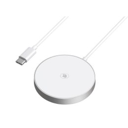 Ładowarka indukcyjna bezprzewodowa MagSafe Qi2 GoGEN WCHMS03 15W biała
