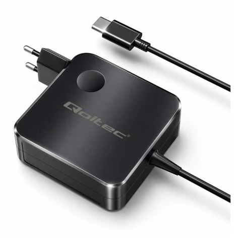 Ładowarka sieciowa Qoltec GaN 65W | USB-C PD PPS | 5-21V | 3-3.25A