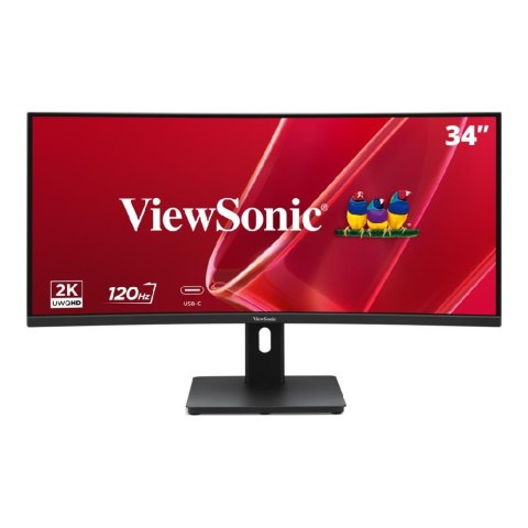 Monitor ViewSonic 34" VA3420C-2 Curved Monitor VA UWQHD 120Hz HDMI DP HUB głośniki