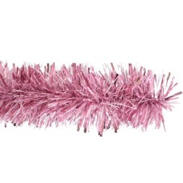 Różowy Łańcuch Choinkowy Gęsto/Cienko-Spleciony G/C 10cm x 3m od Goliata