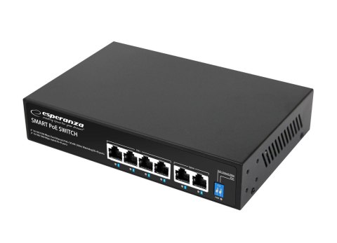 Switch niezarządzalny ESPERANZA 6 portowy POE 10/100/1000 GOLIATH