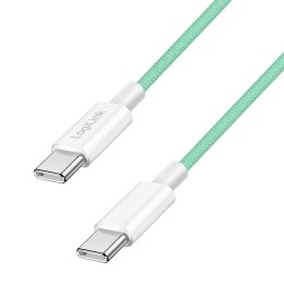 Kabel USB 2.0 LogiLink CU0346 USB-C - USB-C, M/M, 480 Mb/s, 60 W, zielony, 0,5m