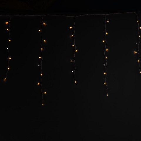 SOPLE 300 LED KURTYNA LAMPKI ZEWNĘTRZNE/WEWNĘTRZNE CIEPŁY BIAŁY+FLASH ZIMNY BIAŁY 9 M