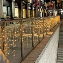 SOPLE 300 LED KURTYNA LAMPKI ZEWNĘTRZNE/WEWNĘTRZNE CIEPŁY BIAŁY+FLASH ZIMNY BIAŁY 9 M