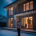 SOPLE 300 LED KURTYNA LAMPKI ZEWNĘTRZNE/WEWNĘTRZNE CIEPŁY BIAŁY+FLASH ZIMNY BIAŁY 9 M