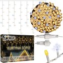 SOPLE 300 LED KURTYNA LAMPKI ZEWNĘTRZNE/WEWNĘTRZNE CIEPŁY BIAŁY+FLASH ZIMNY BIAŁY 9 M