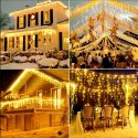 SOPLE 300 LED KURTYNA LAMPKI ZEWNĘTRZNE/WEWNĘTRZNE CIEPŁY BIAŁY+FLASH ZIMNY BIAŁY 9 M